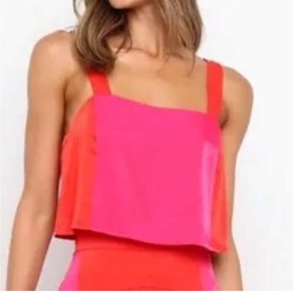 Petal & Pup Lula Colorblock Cropped Tank Top Size XL